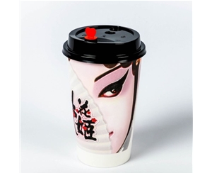 张家界3D立体发笑纸杯-16A桃花姬
